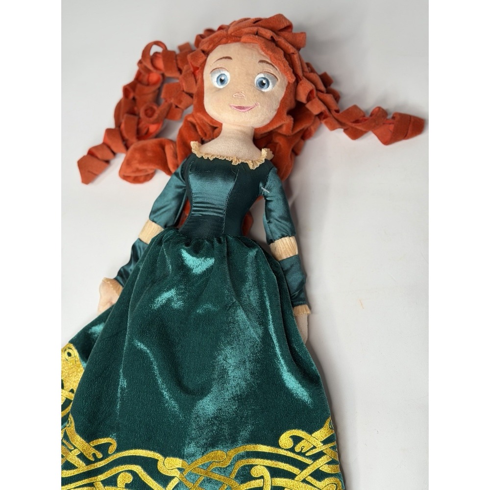 Disney Store 20" BRAVE Merida Plush Doll Disney Pixar Princess Green Velvet
